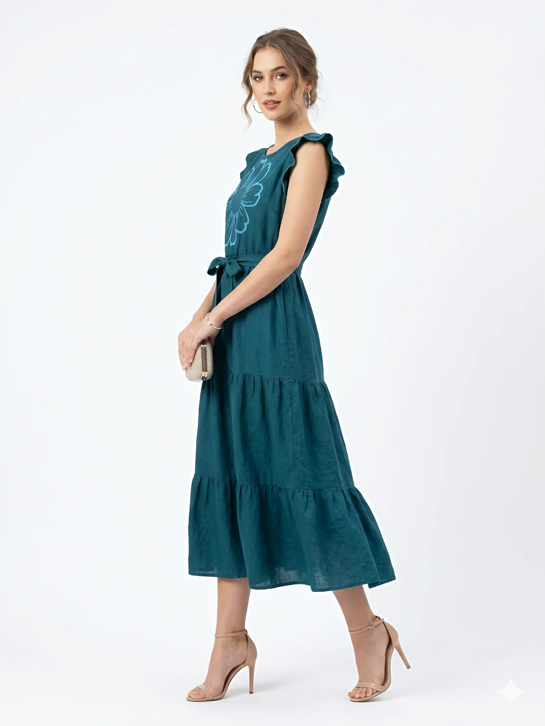 Printed Elegant Long-Length Frocks - photo 2