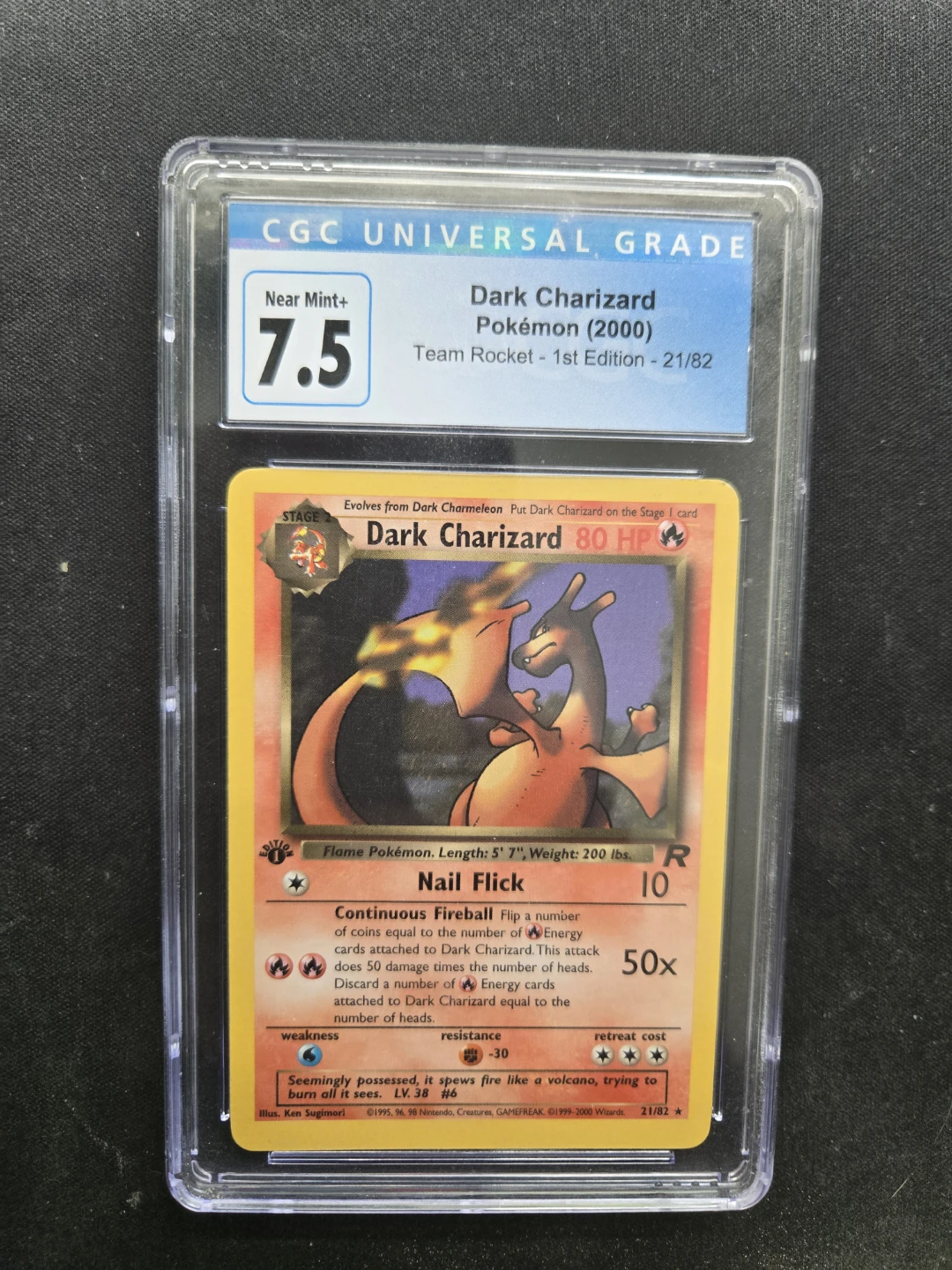 Dark Charizard Pokémon Card (Team Rocket 1st Edition) - photo 2