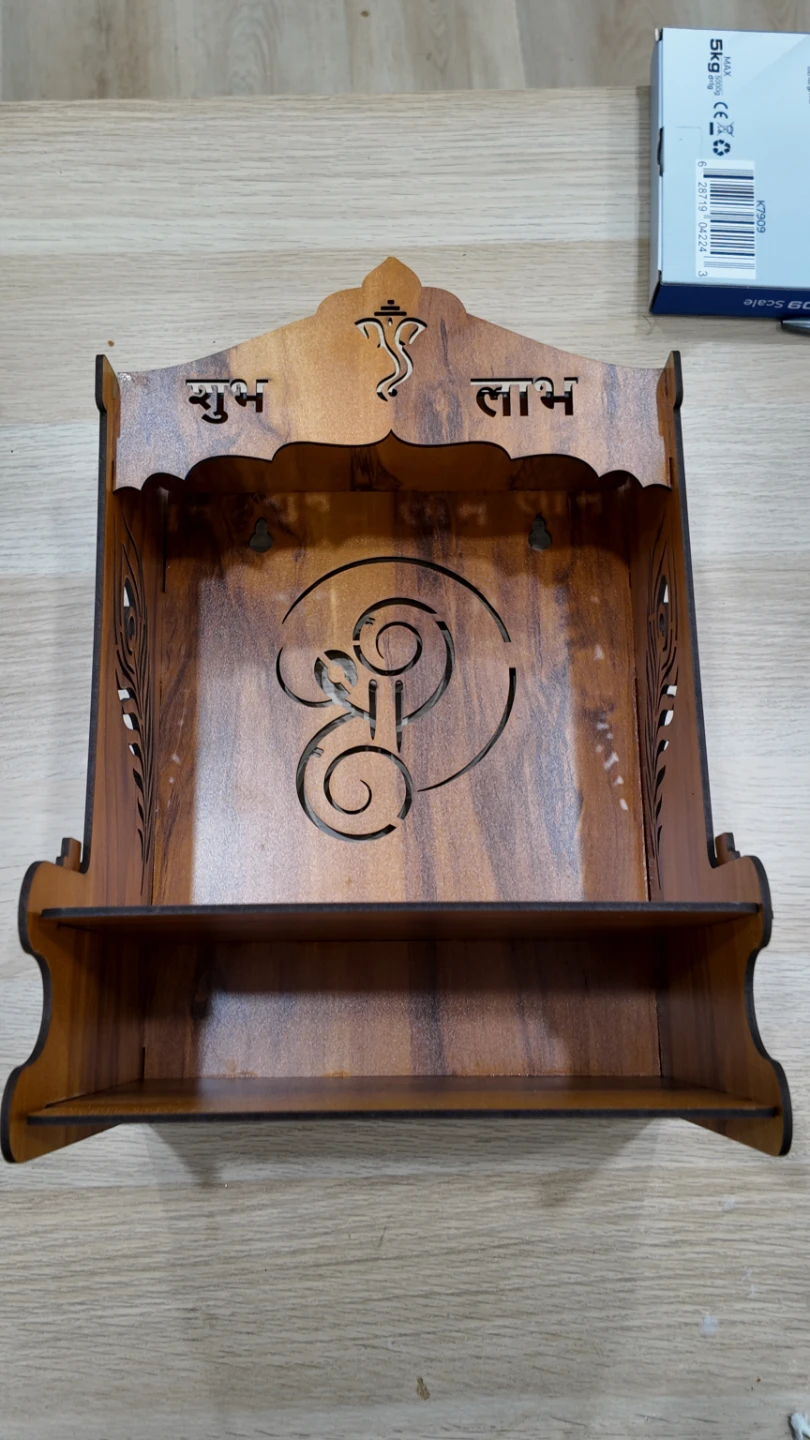 Wooden Pooja Mandir Shelf - photo 4