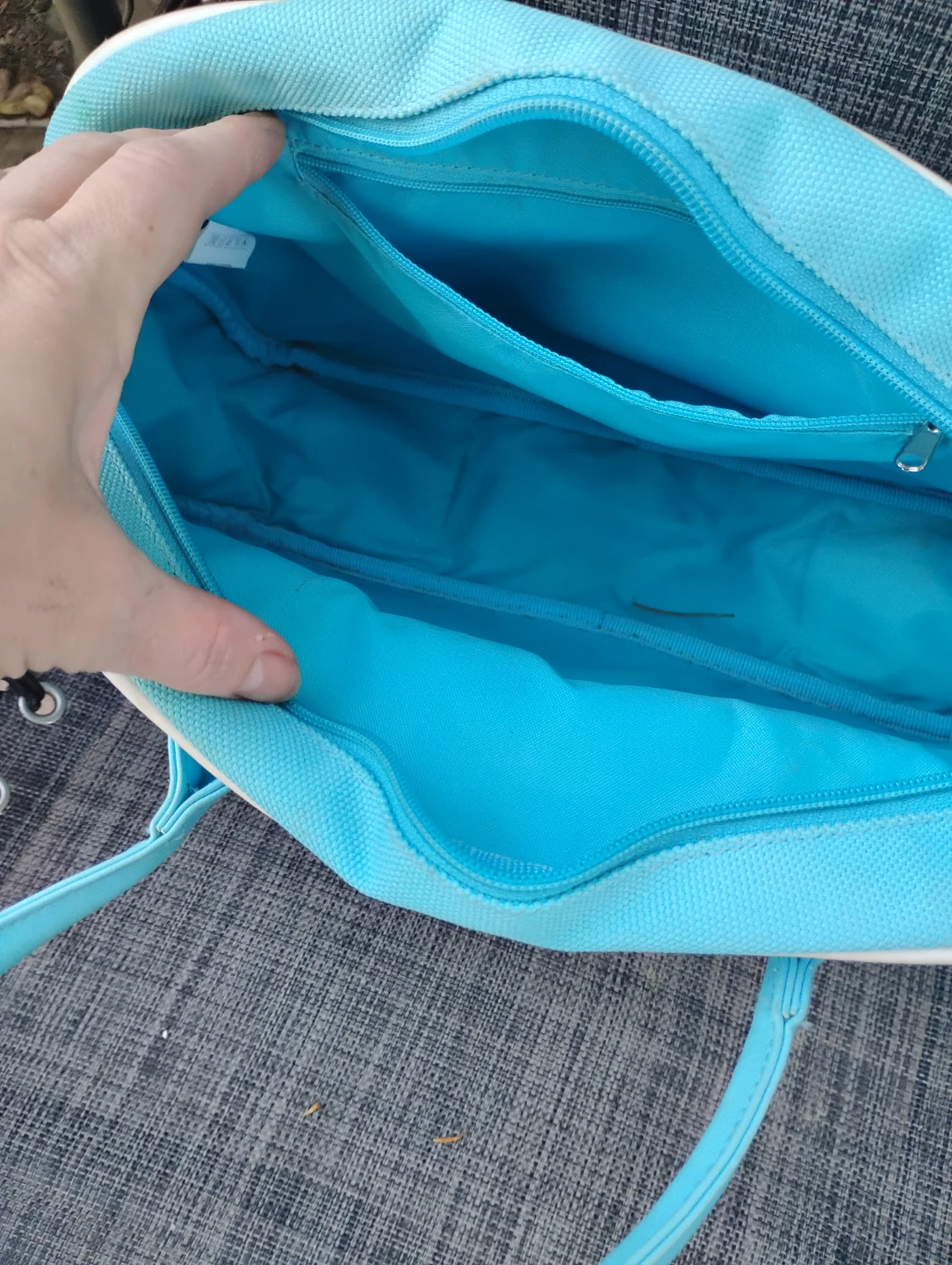 Reebok Blue and White purse - photo 4