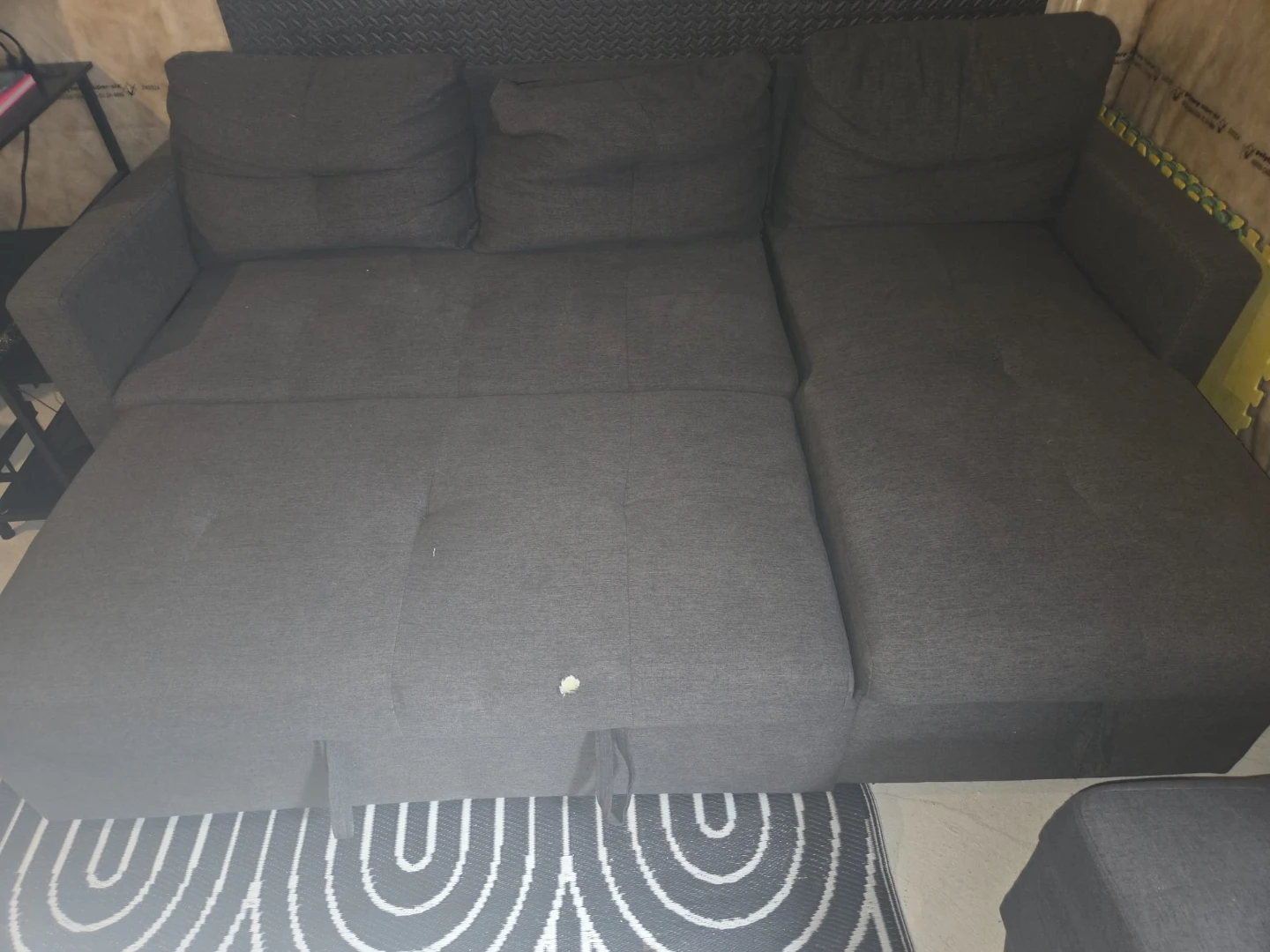 Dark Grey Sectional Sofa Bed
