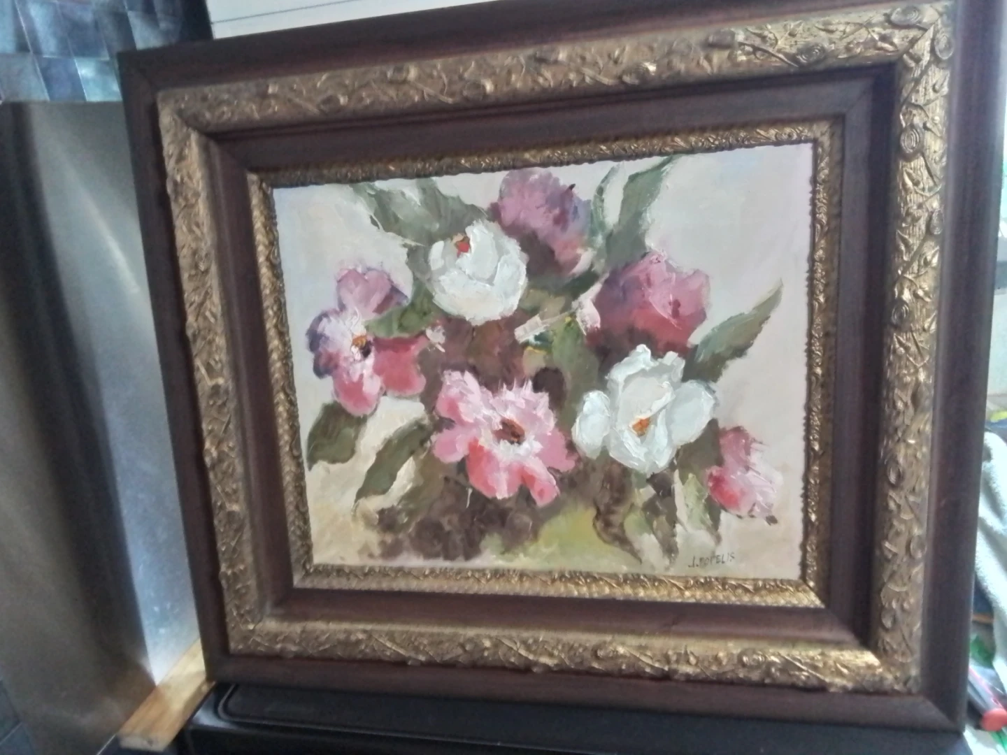 Jūlijs Popelis (1914-1984) Floral Still Life Oil Painting - photo 2