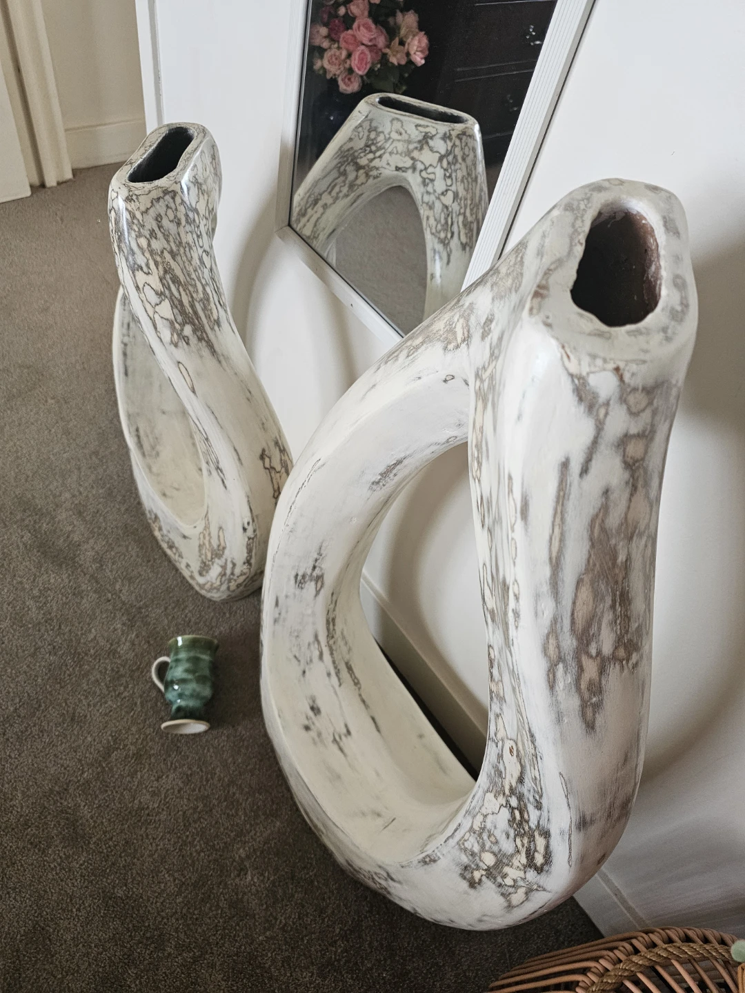 Pair of Large Modern Sculptural Vases - photo 5