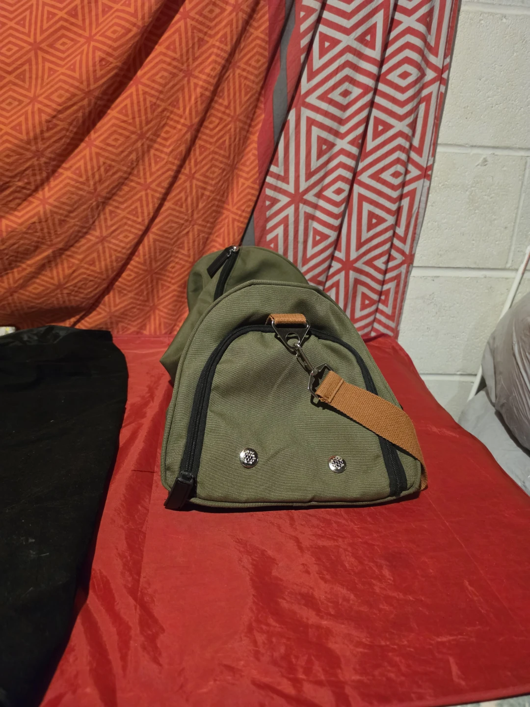 Olive Green Duffel Gym Bag - photo 2
