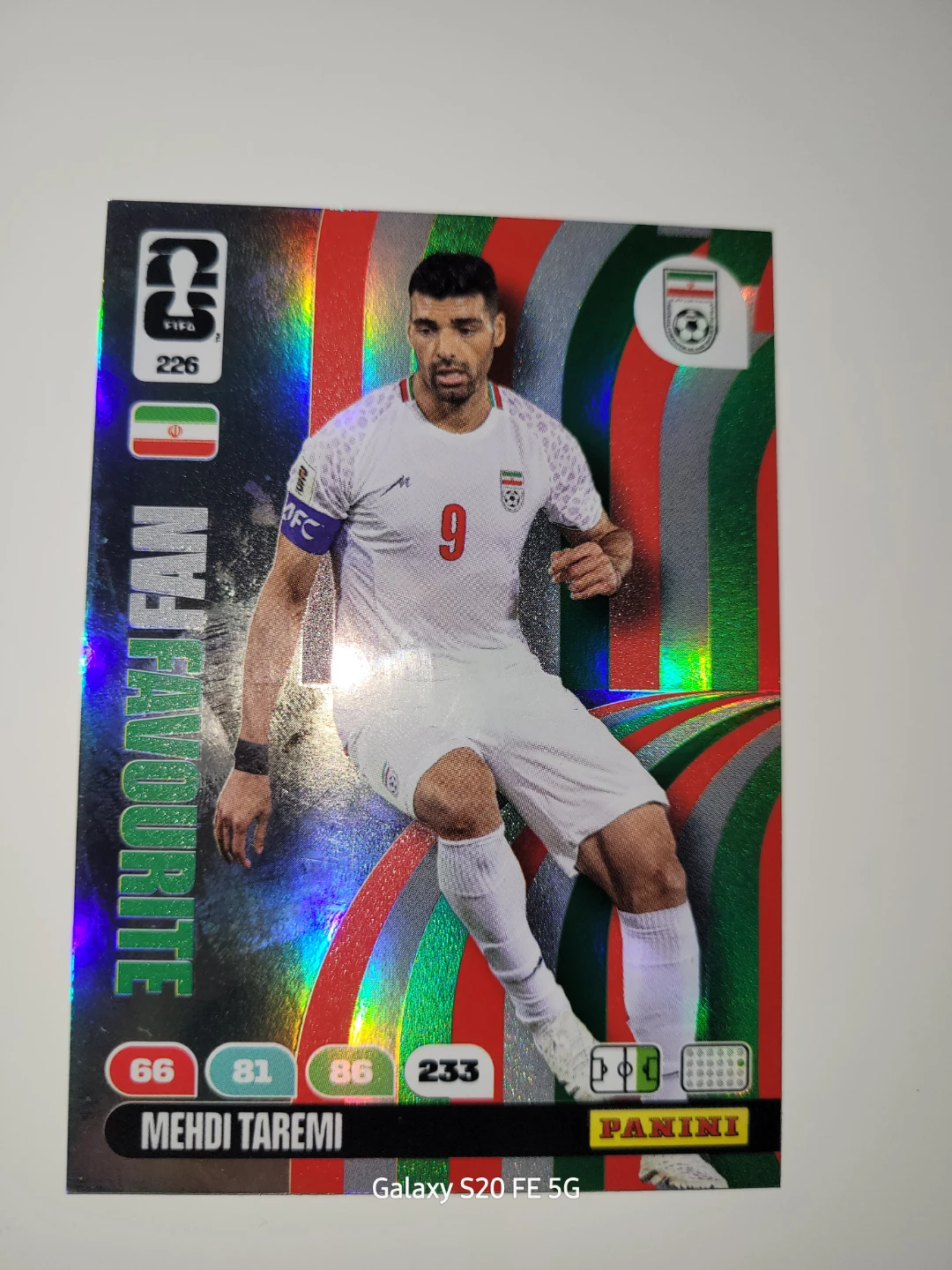 Panini Mehdi Taremi Football Card