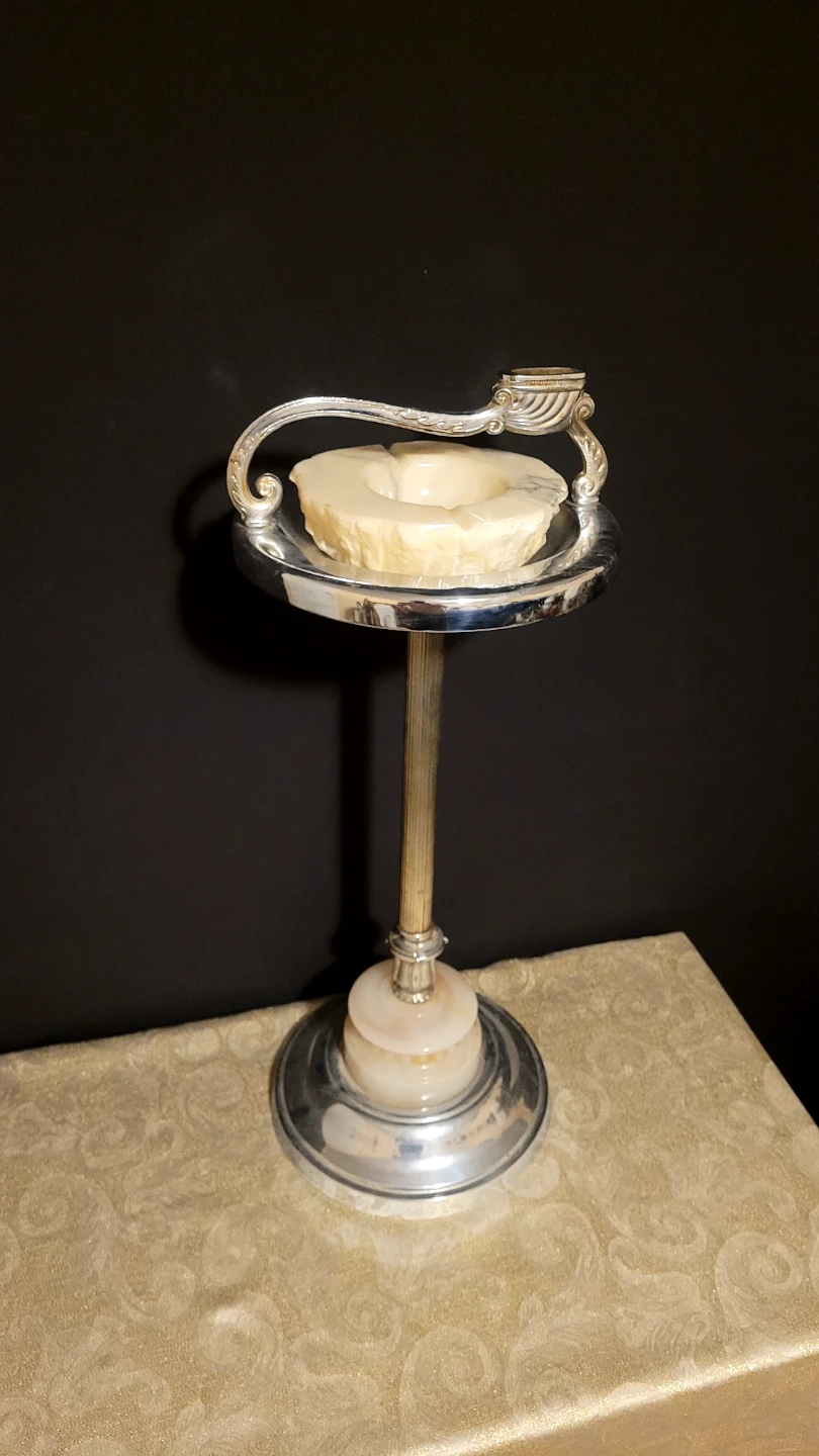 Art Deco Chrome Ashtray Stand