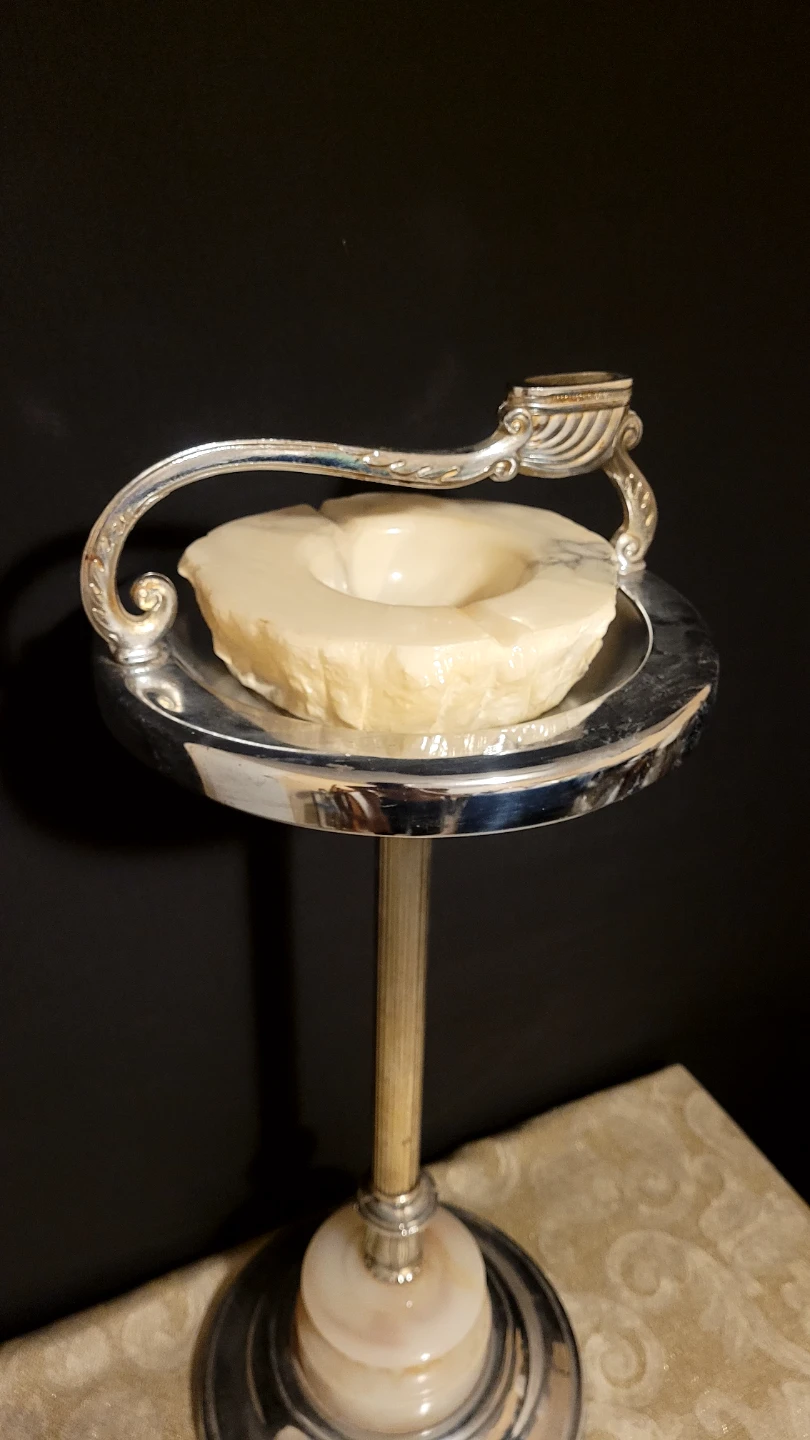 Art Deco Chrome Ashtray Stand - photo 3