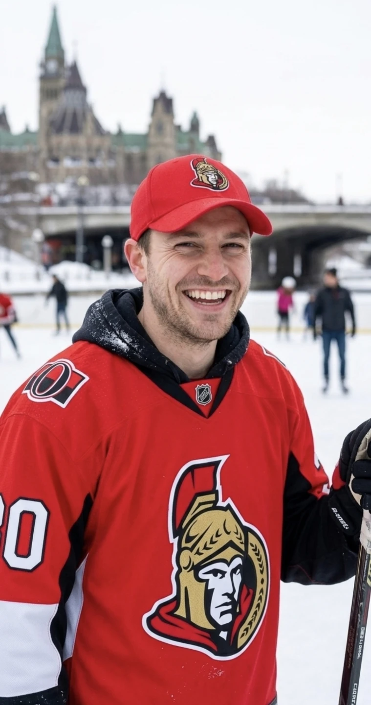 Ottawa Senators NHL Fan Cap - Red - Good Condition