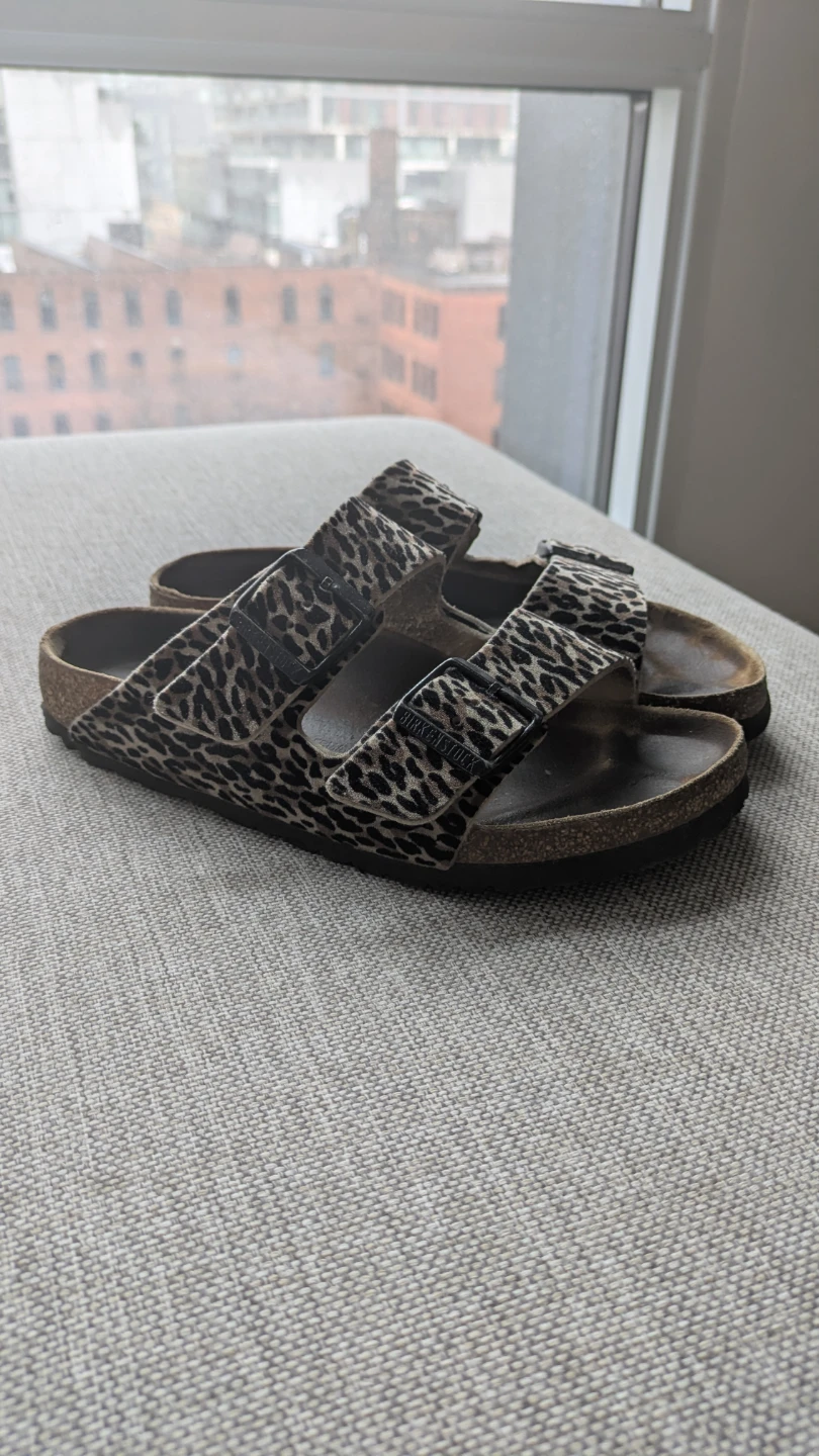 Birkenstock Arizona Limited Edition Leopard Print Sandals