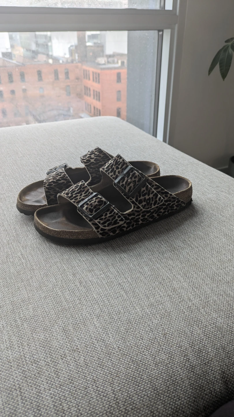 Birkenstock Arizona Limited Edition Leopard Print Sandals - photo 3