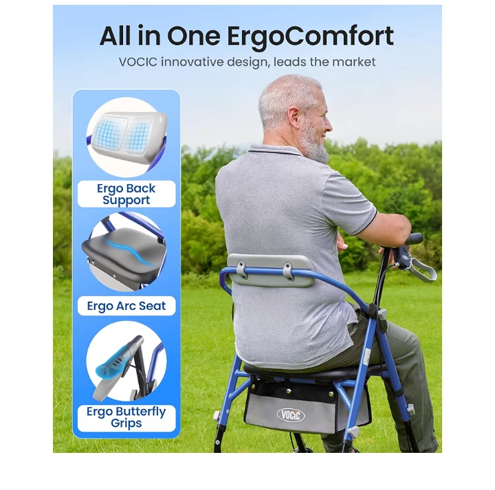 VOCIC All in One ErgoComfort Walker with Seat and Back Support - photo 5