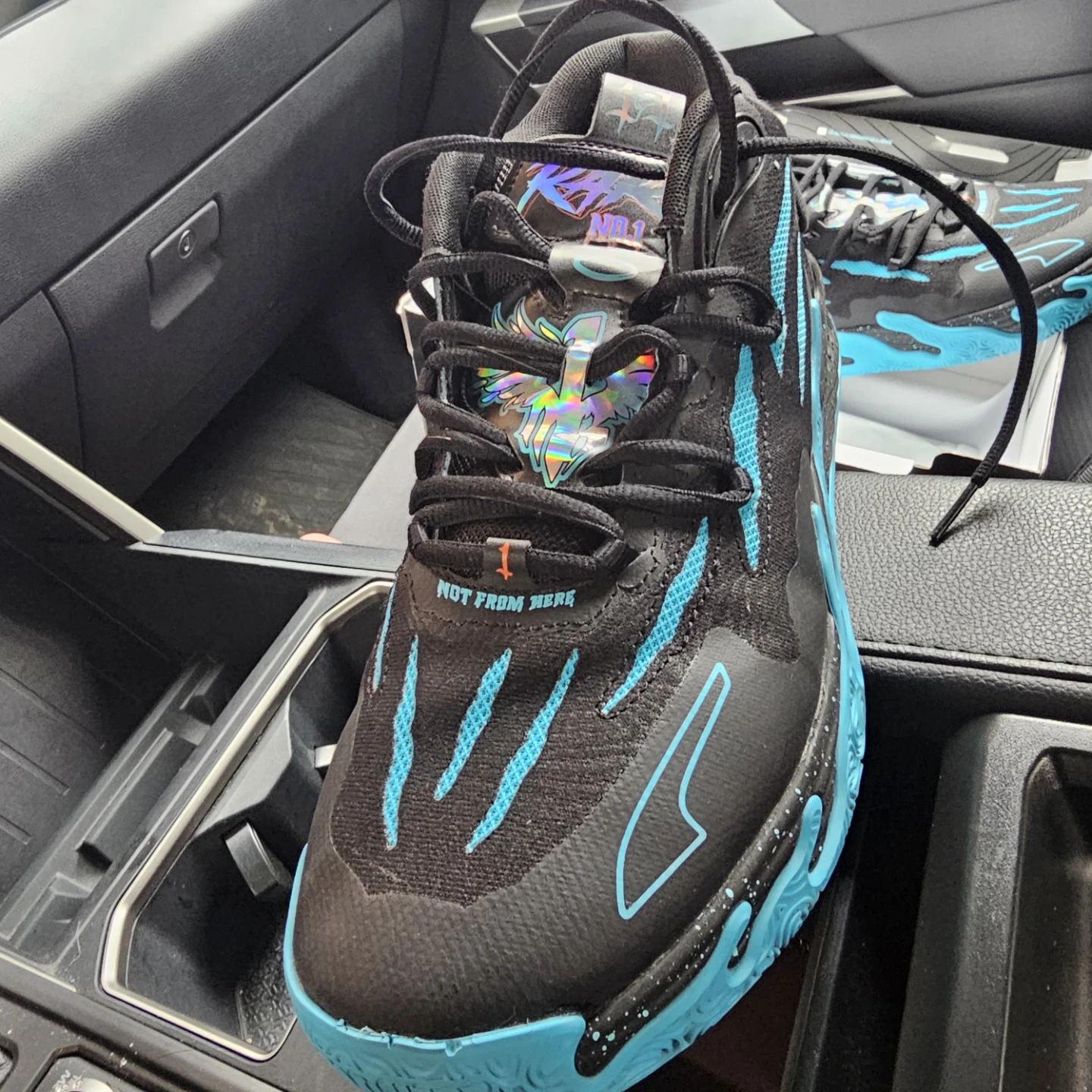 Puma Basketball Shoes - Black/Blue - Size 10.5 - photo 2