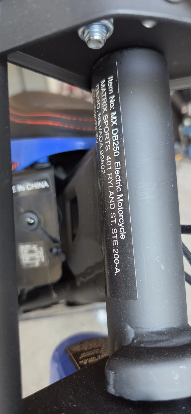 Matrix MX DB250 Electric Motorcycle - photo 5