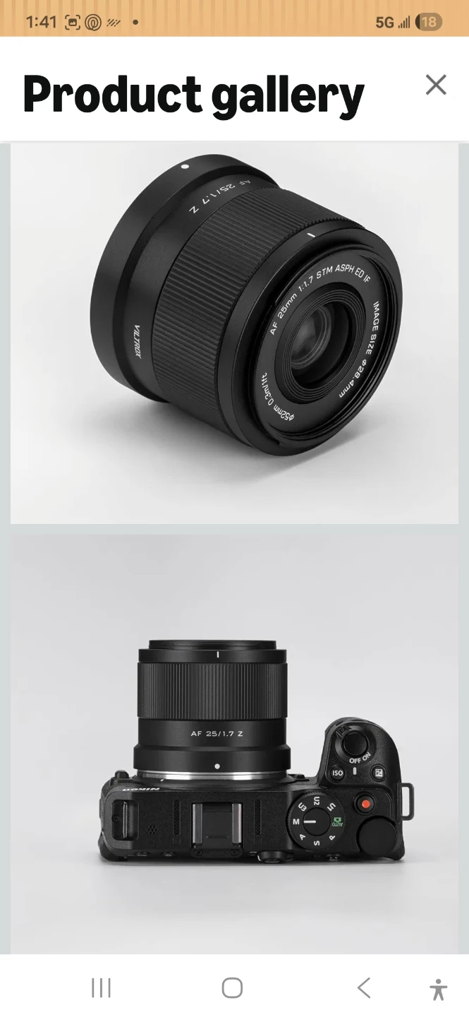 Viltrox AF 25mm f/1.7 Z STM Lens for Nikon Z Mount - photo 3