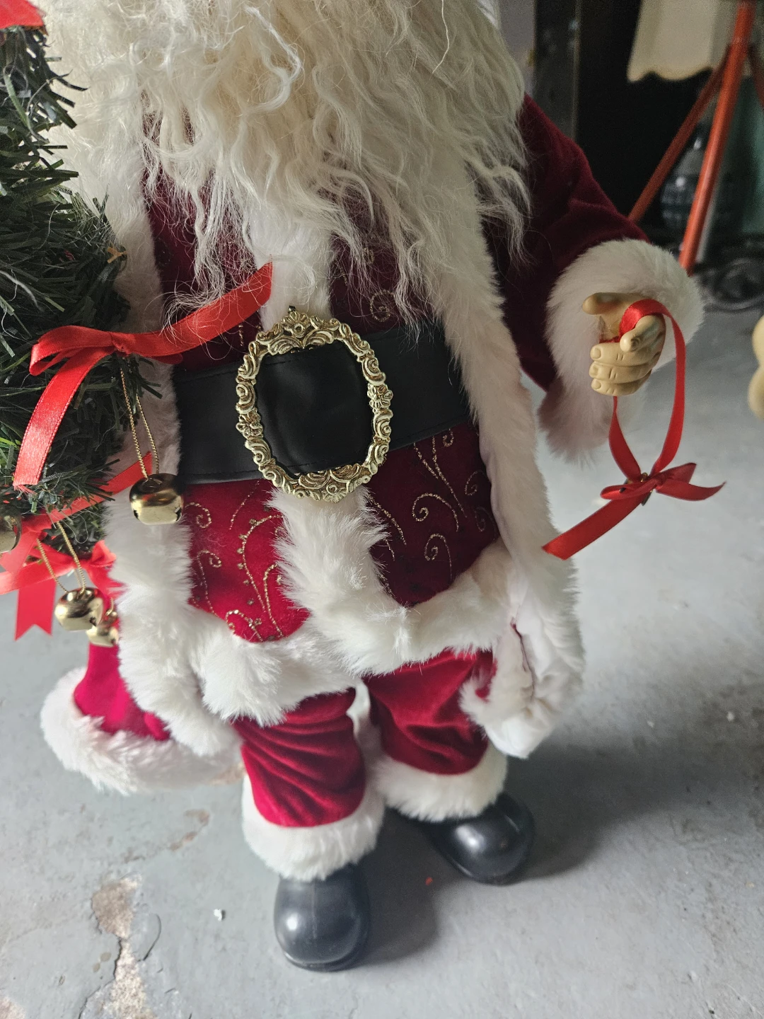 Decorative Santa Claus Figure with Mini Tree - photo 3