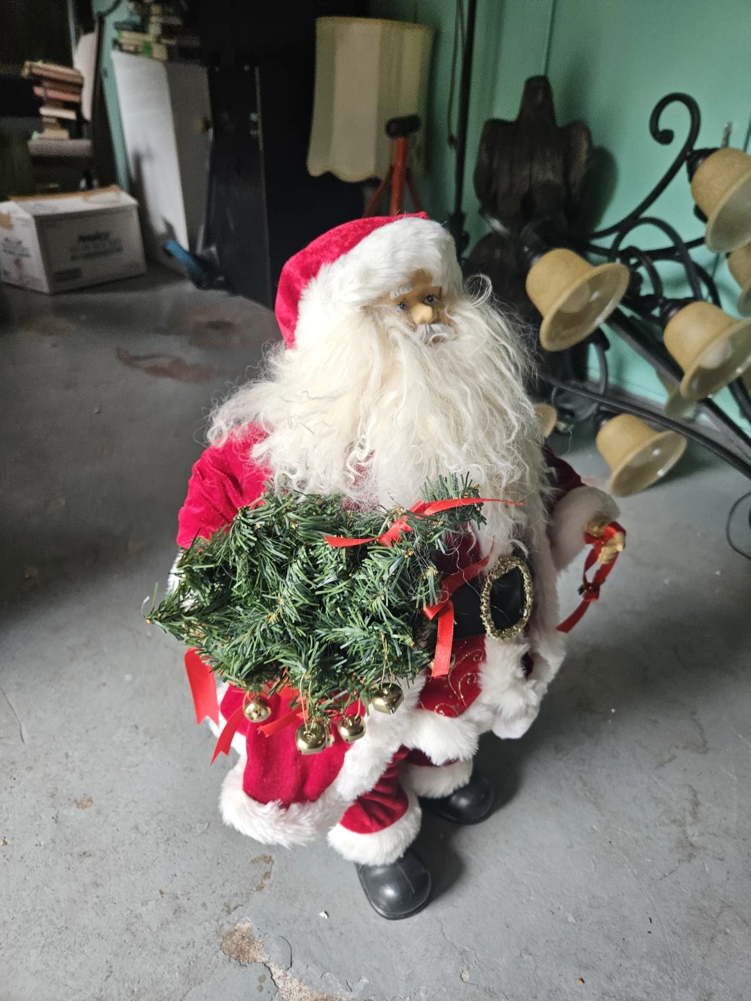 Decorative Santa Claus Figure with Mini Tree - photo 4