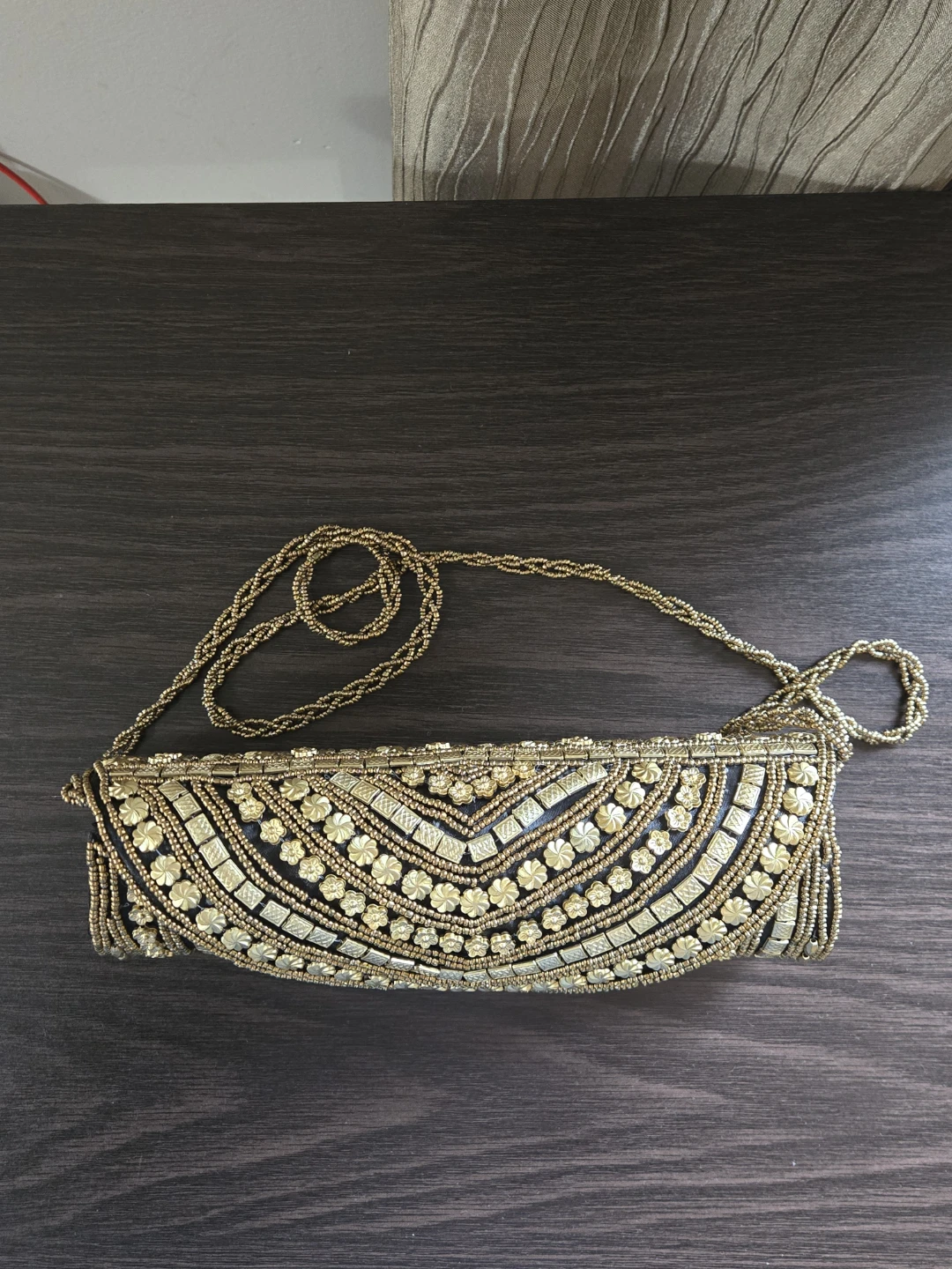 Embellished Clutch Purse with Chain Strap - photo 3