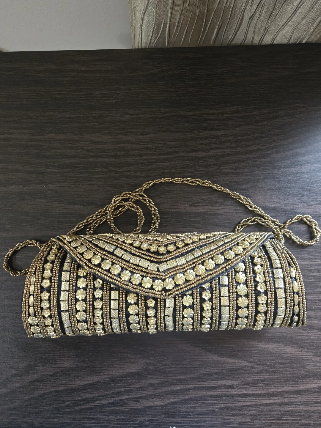 Embellished Clutch Purse with Chain Strap - photo 5