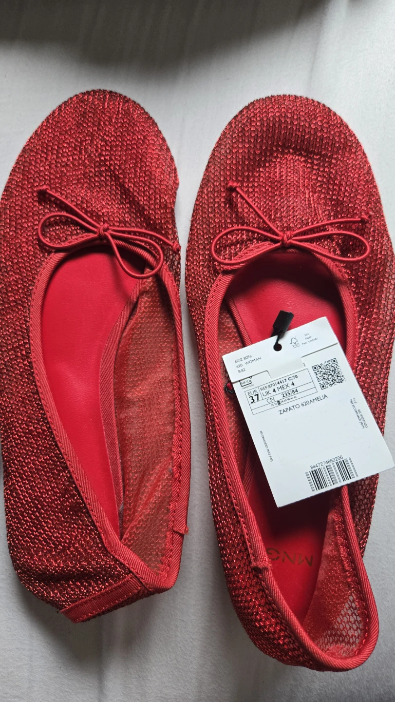 NEW Spanish Red MNG Ballet Flats - photo 2