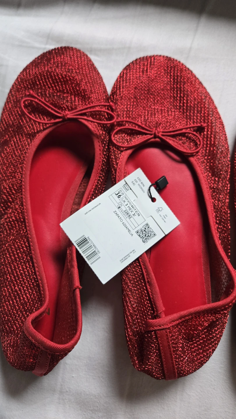 NEW Spanish Red MNG Ballet Flats - photo 4