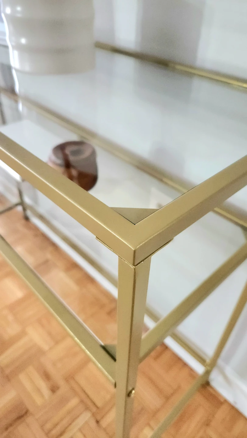 39.4" Glass Gold Console Table *new - photo 4