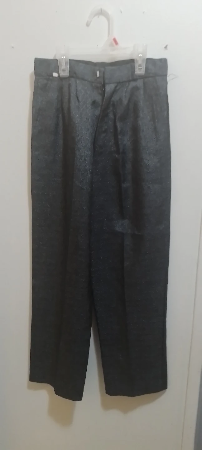 Dark Grey Patterned Dress Pants - photo 2
