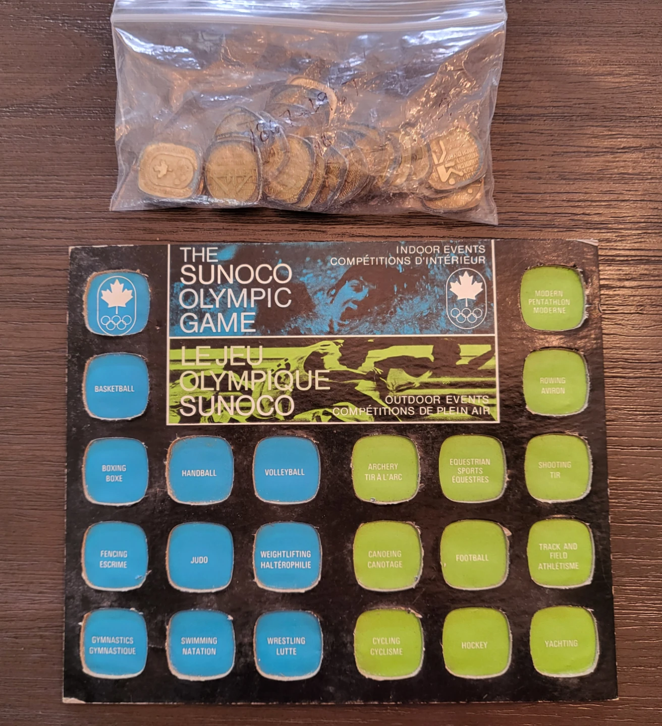 Vintage Sunoco 1972 Olympic Game Brass Medallions - Collection - photo 2