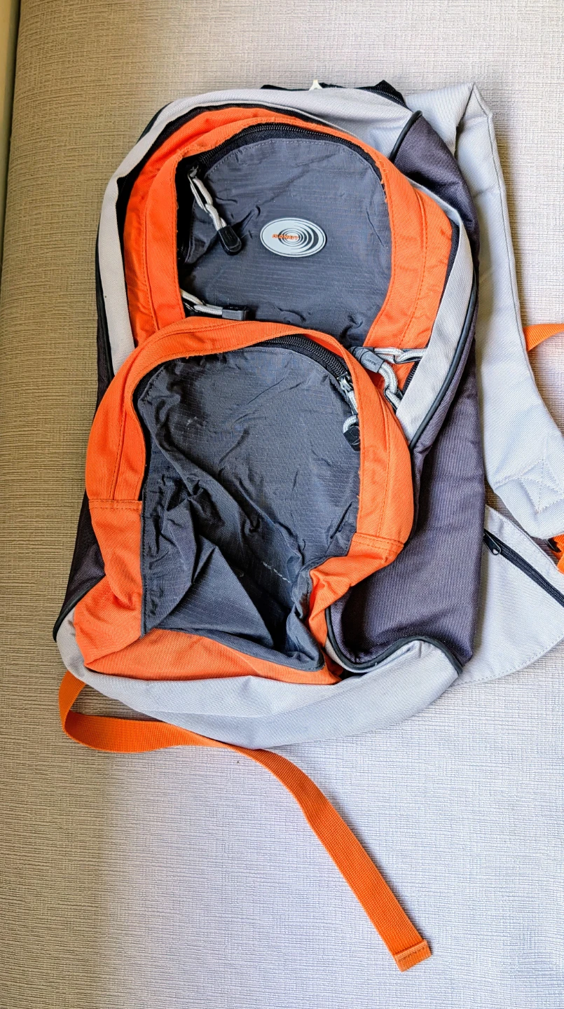 Backpack (Orange and Grey)
