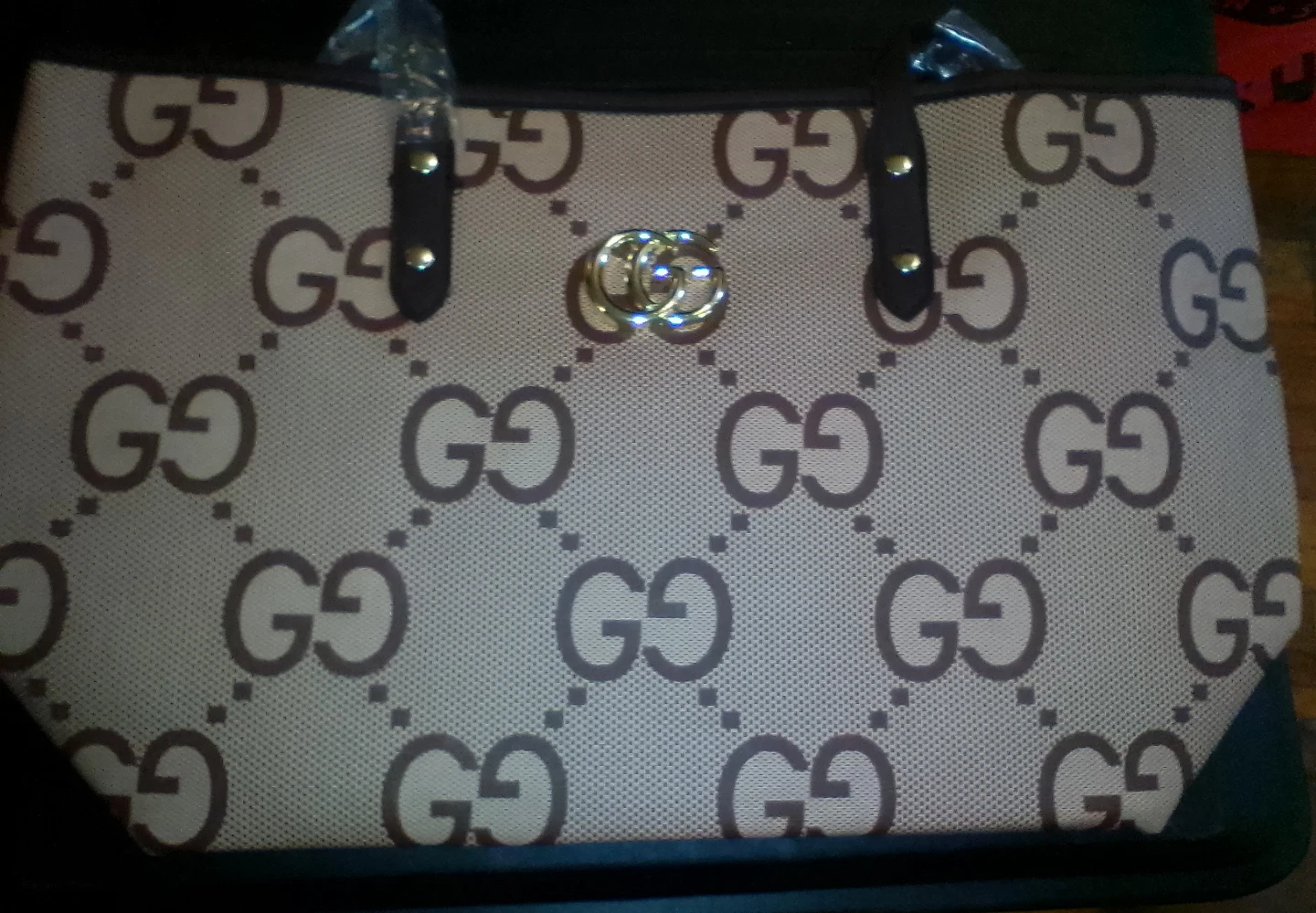 Designer Tote Bag with GG Monogram