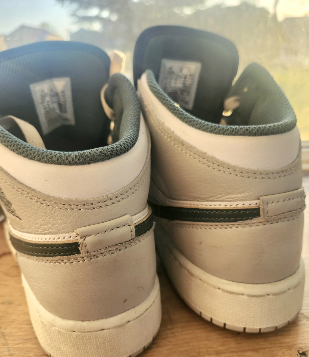 Air Jordan 1 Mid SE White Pine Green TD Shoes - photo 5