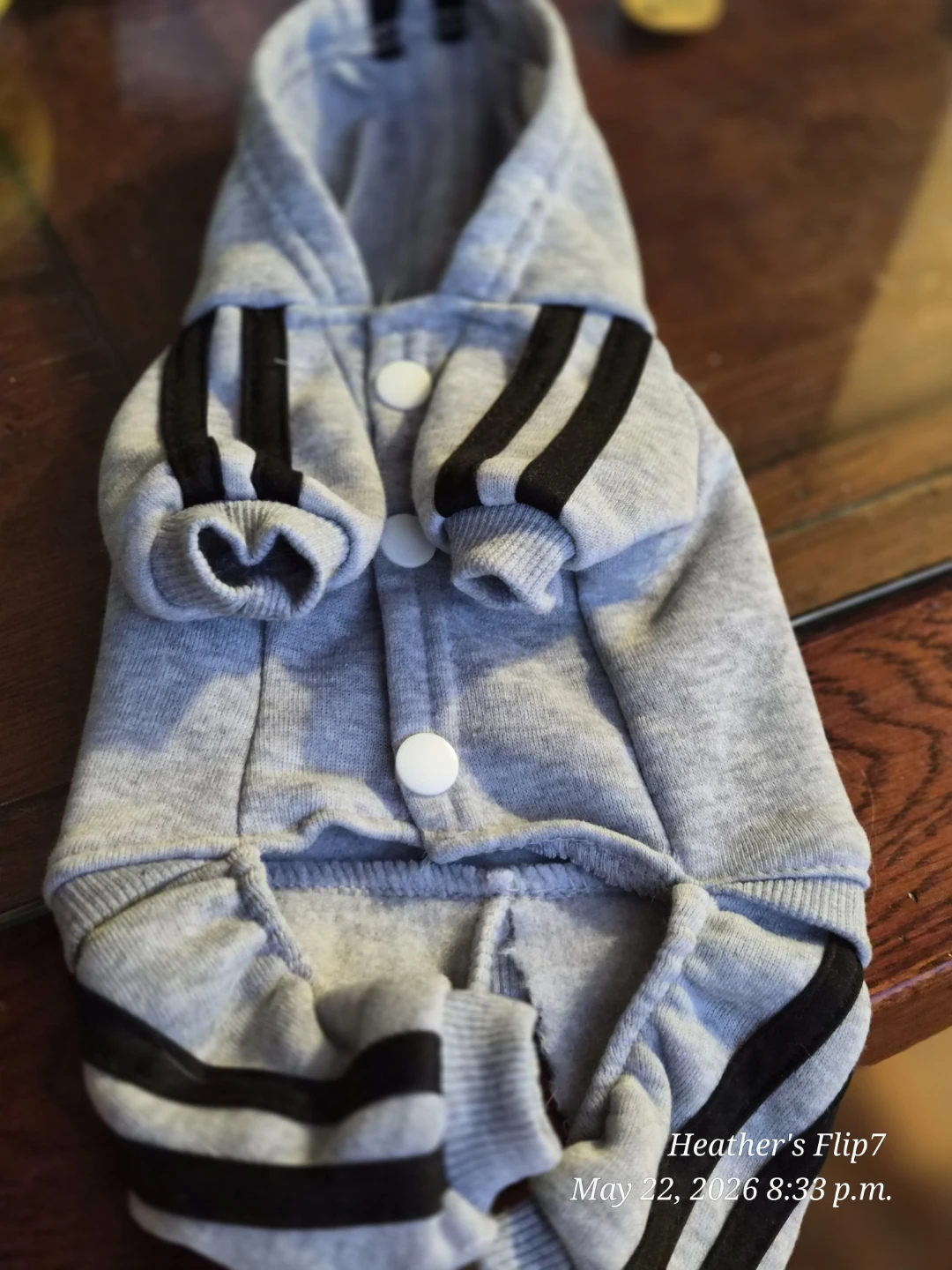 Adidog Grey Hoodie for Small Dogs - photo 2