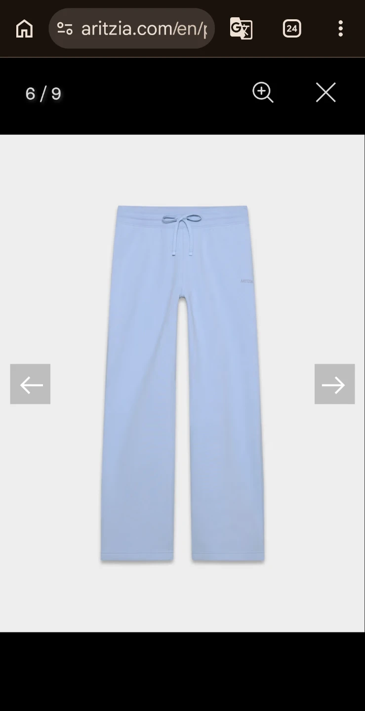 Aritzia Light Blue Sweatpants