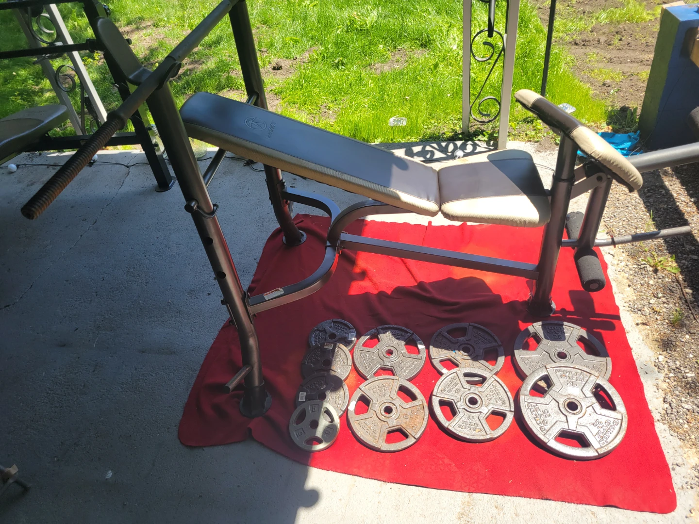 MARCY BENCH WITH INCLINE.  LEG EXTENSION PREACHER PAD - photo 2