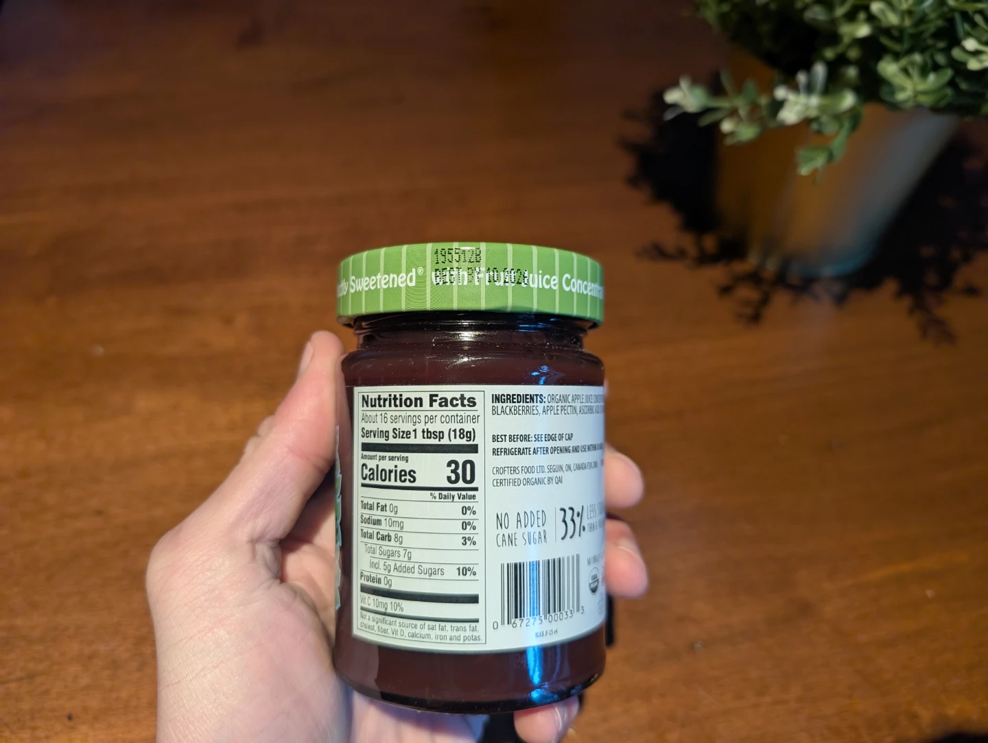 Crofter's Organic Blackberry Just Fruit Spread, 10 oz - photo 3