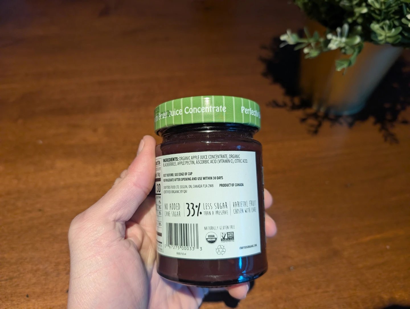 Crofter's Organic Blackberry Just Fruit Spread, 10 oz - photo 4