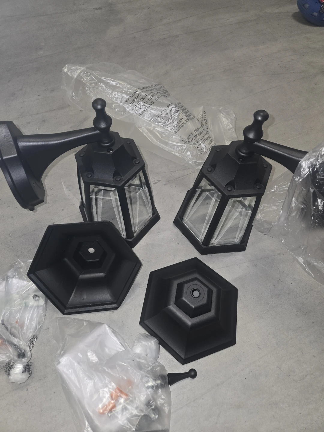 Globe Electric Oxford Wall Mount Outdoor Lights - 2 Pack