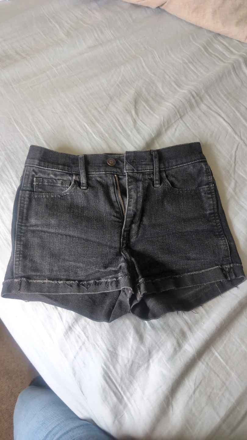 Hollister Black Denim Shorts