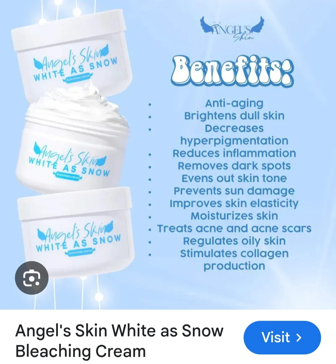 Angel's Skin White As Snow Bleaching Cream - photo 4