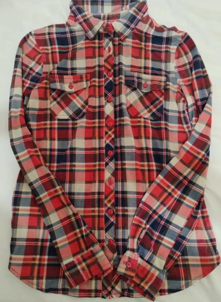 Red Plaid Long Sleeve Shirt - photo 2