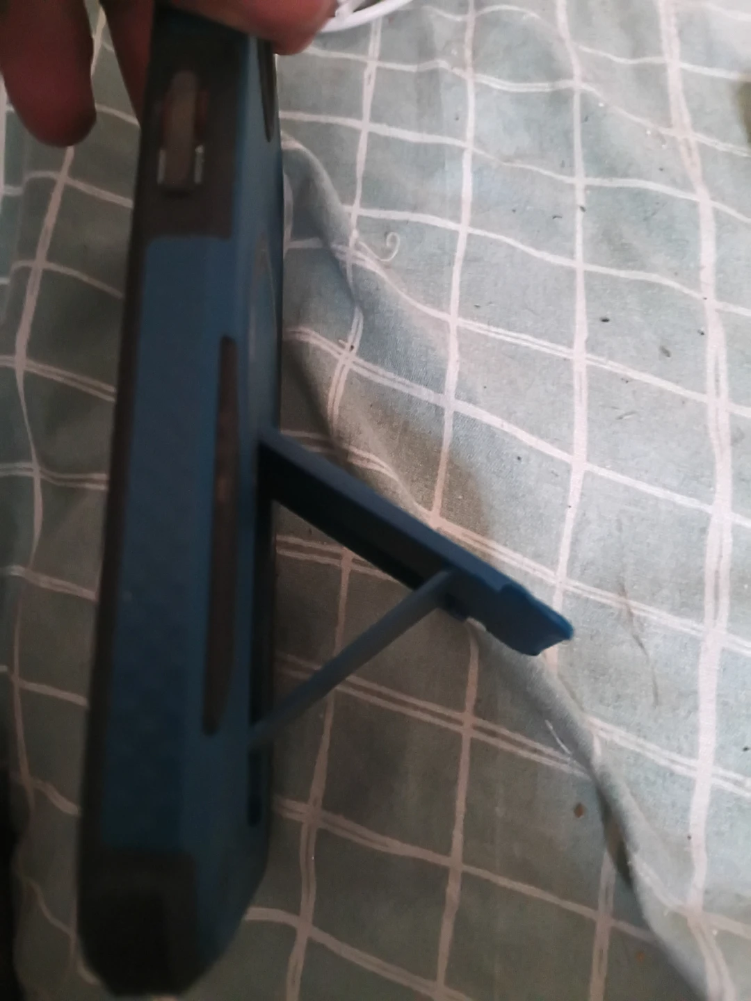 Blue Tech & Design Phone Case with Kickstand for iPhone 16e. - photo 5
