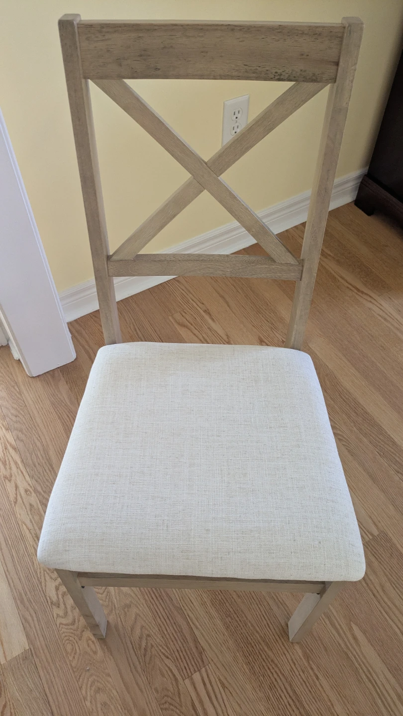 Wooden Accent Chair with Upholstered Seat