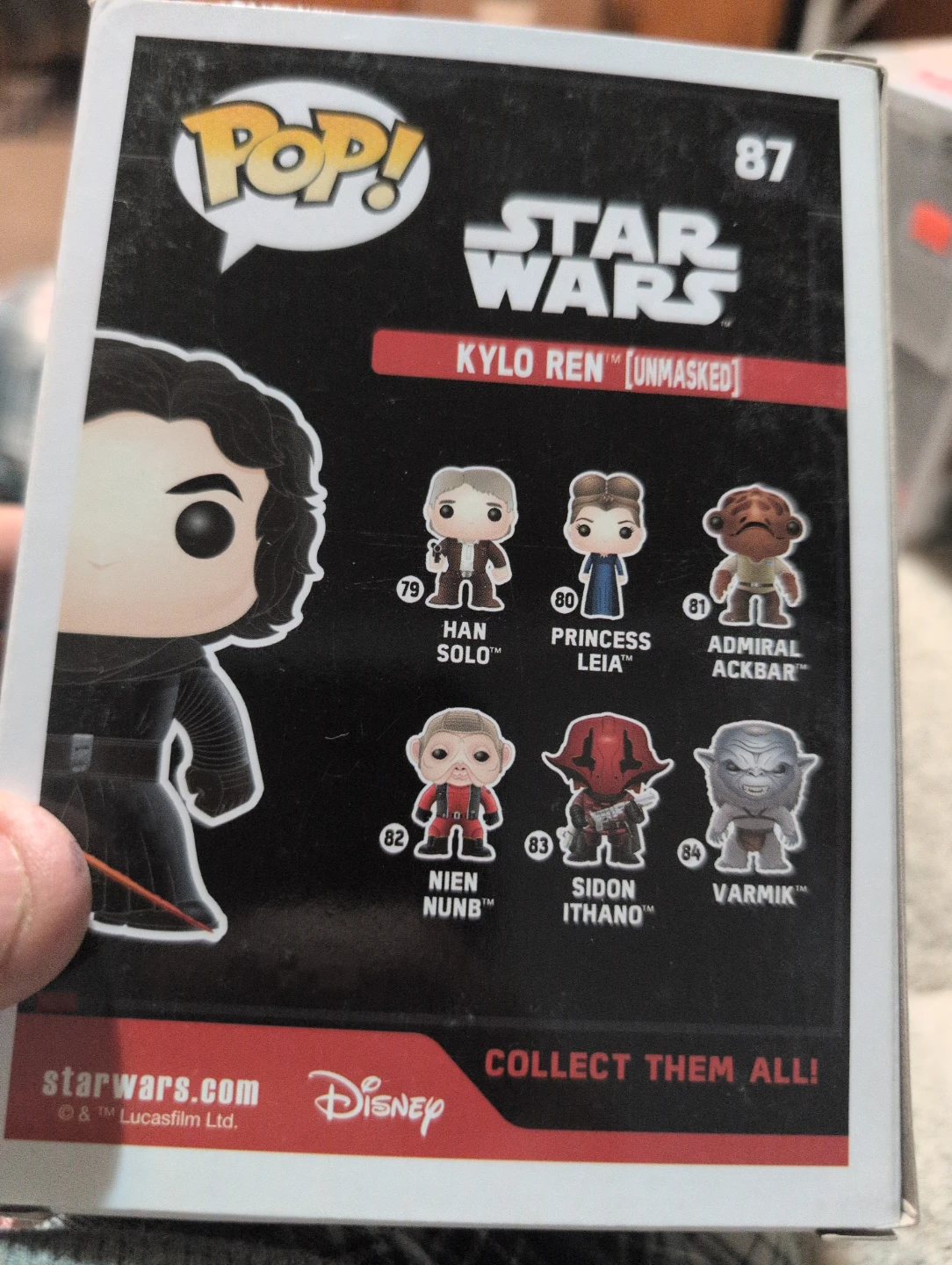 Funko Pop! Star Wars Kylo Ren [Unmasked] #87 - photo 2
