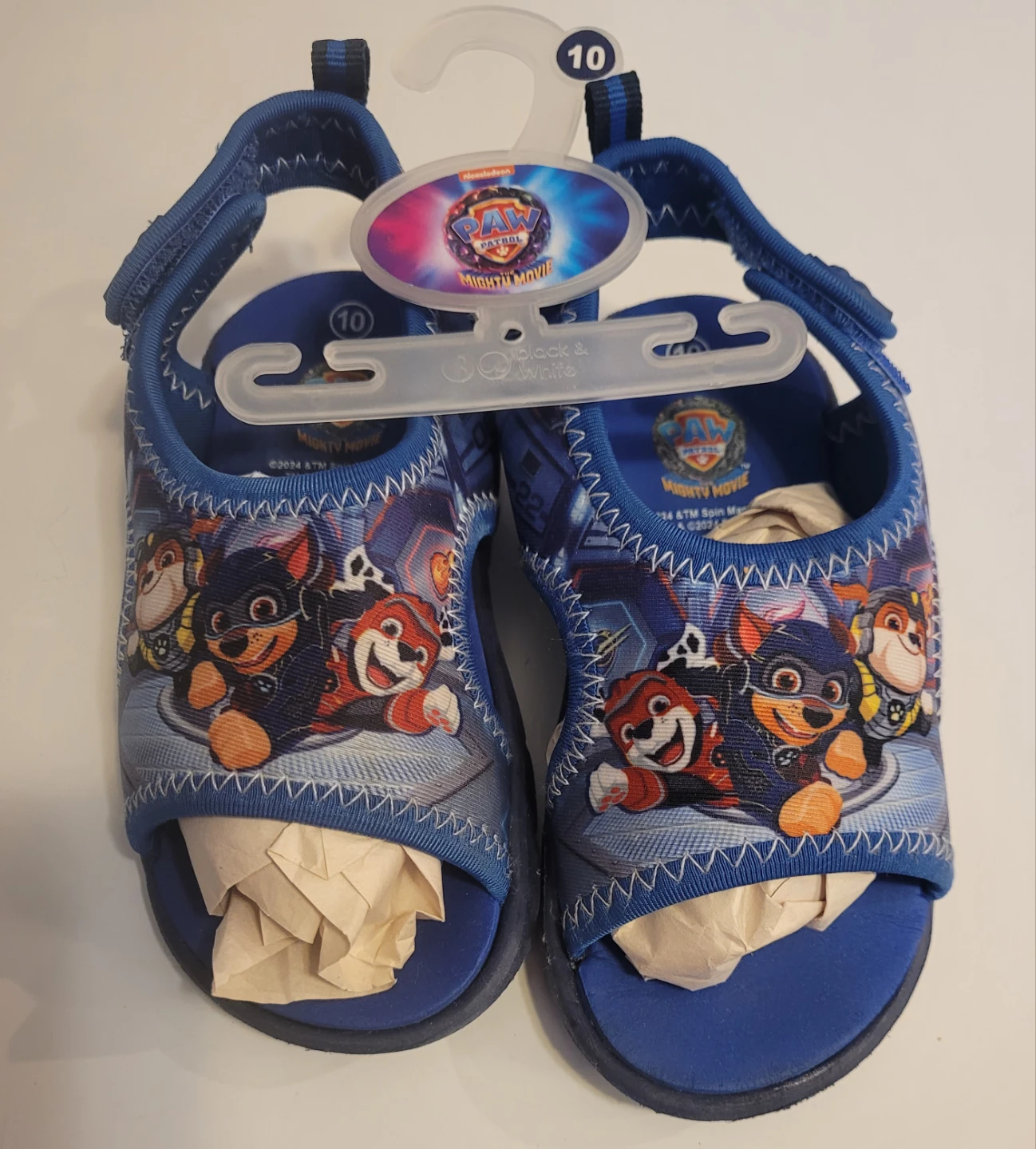 Paw Patrol Mighty Movie Sandals - Size 10 Toddler