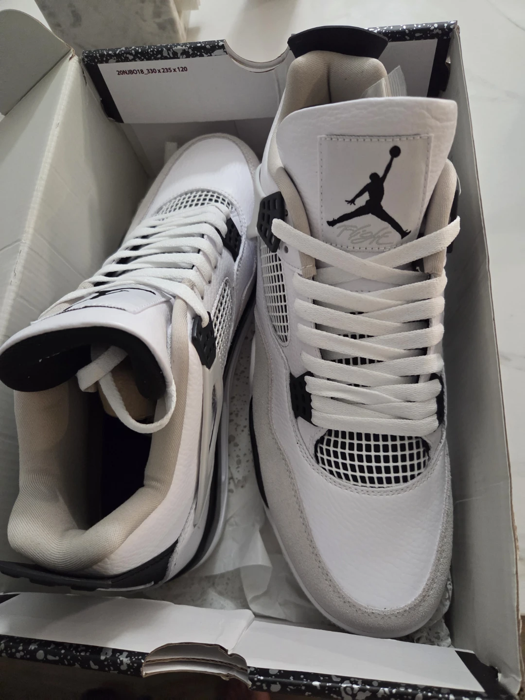 Air Jordan 4 Retro White Cement Sneakers