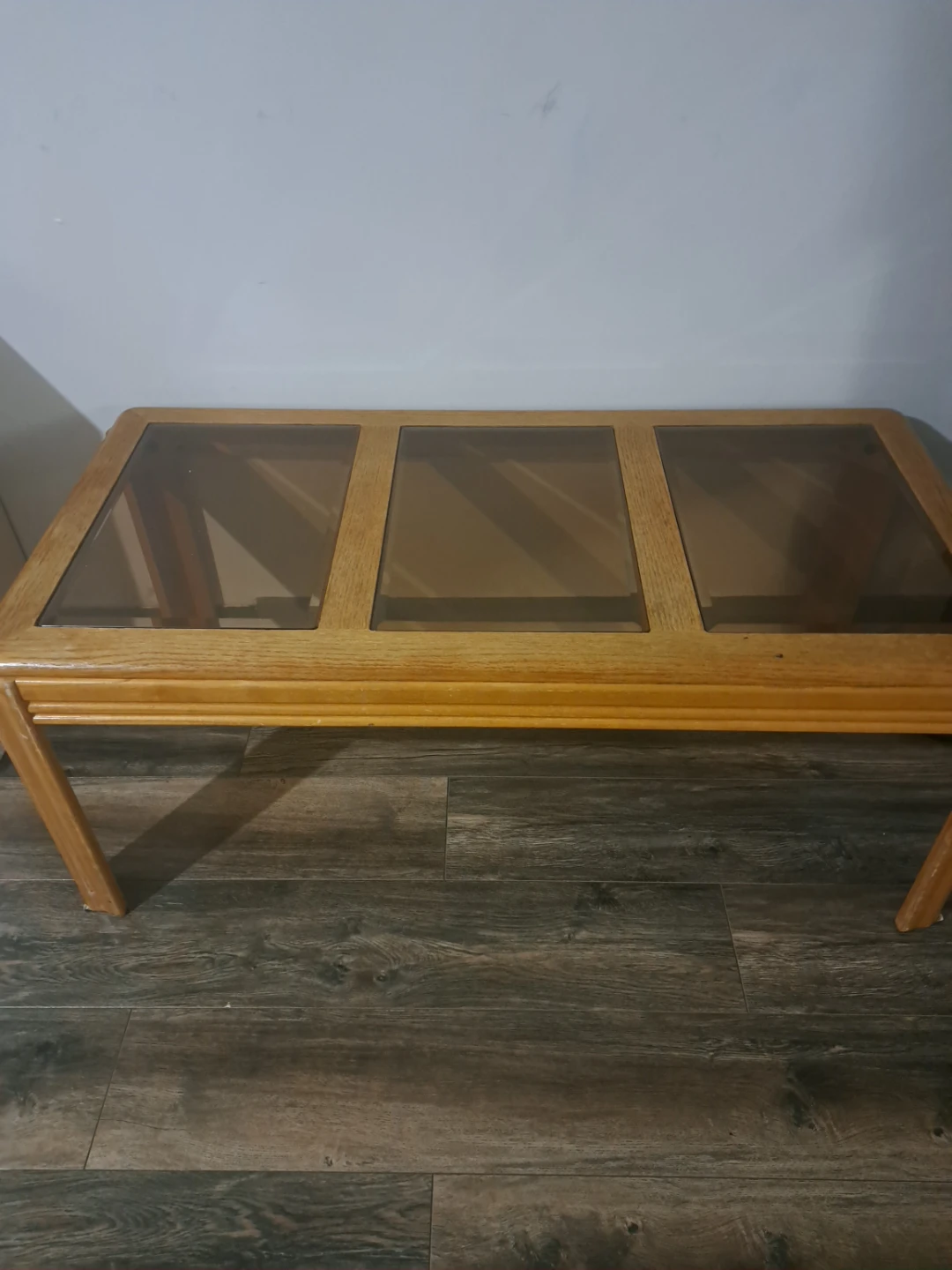 Wood and Glass Coffee Table - photo 2