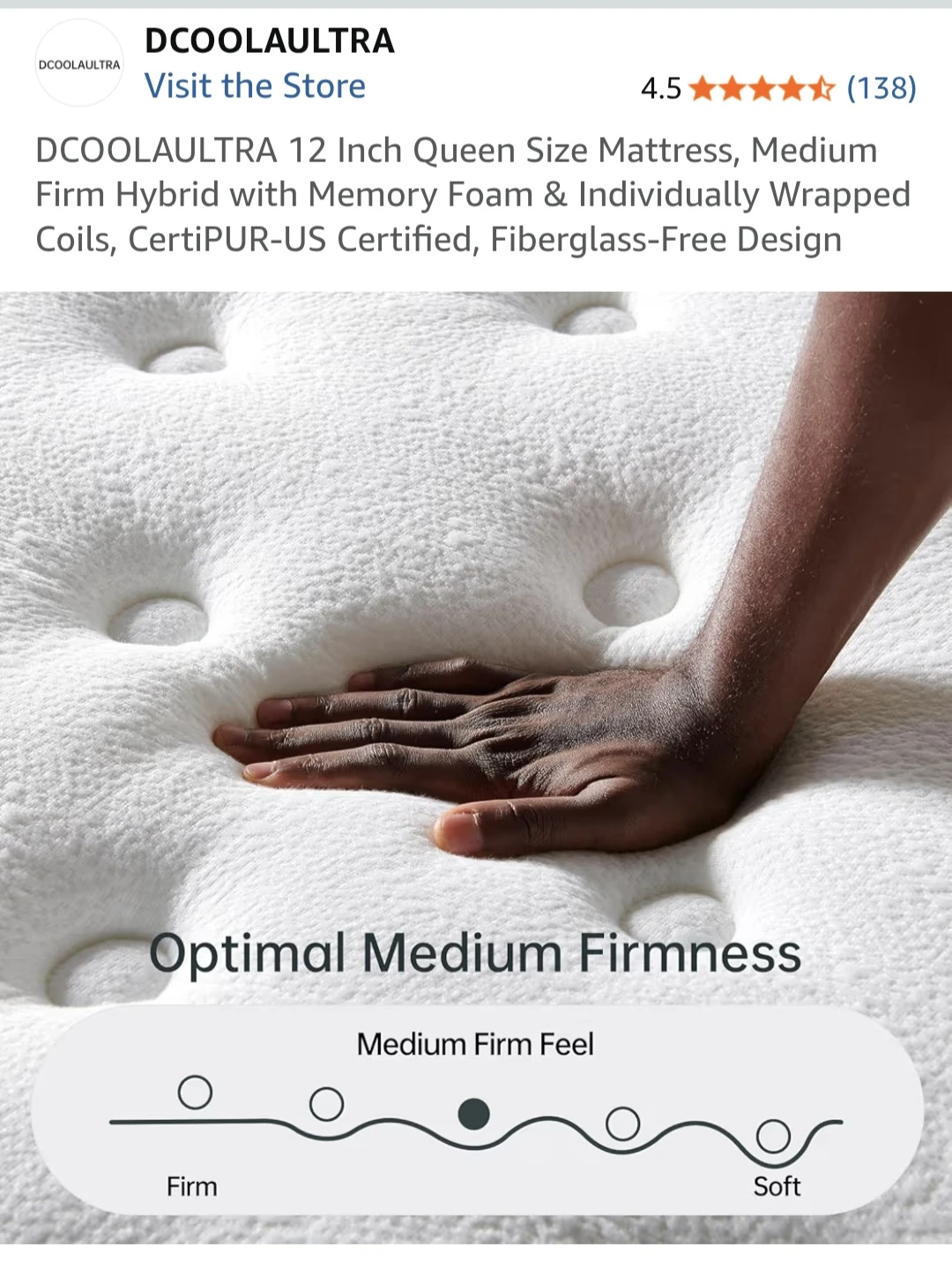 Queen Hybrid Mattress + Metal Bed Frame Set - Moving Sale - photo 2