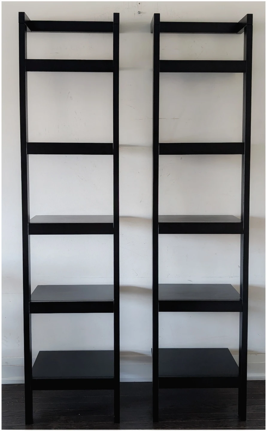 Crate and Barrel leaning shelves - photo 2
