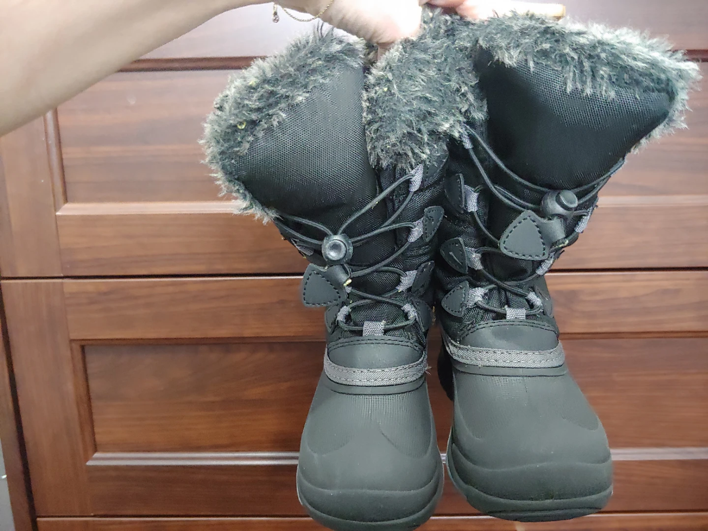 Kamik Black Winter Boots Size 11 boys