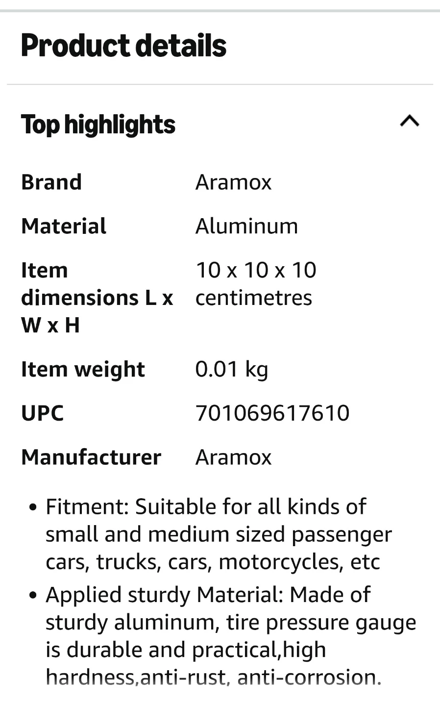 Aramox Tire Pressure Gauge Inflator Gun - photo 3