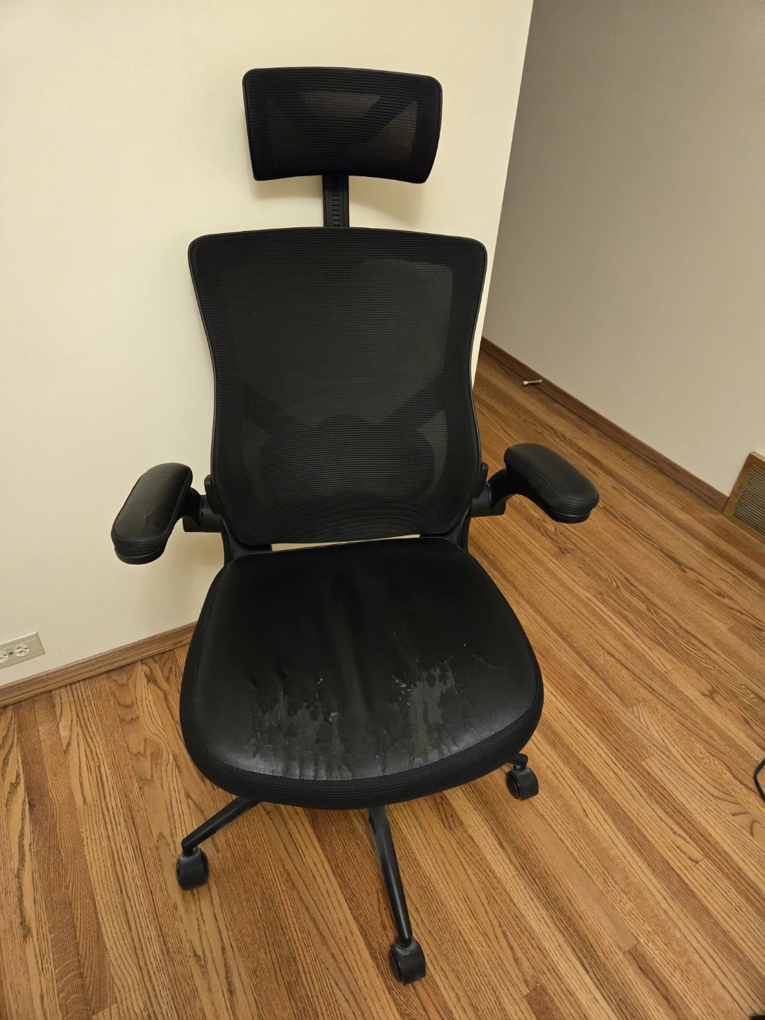 Black Ergonomic Office Chair with Headrest
